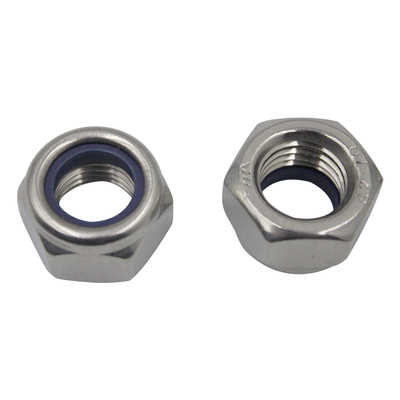 防松螺母304螺帽不锈钢尼龙防滑