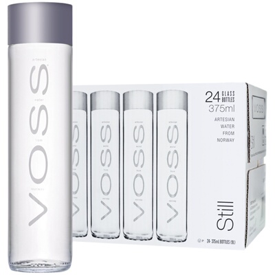 voss矿泉水玻璃瓶375ml