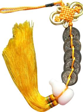 五帝钱葫芦住宅挂件清代古币