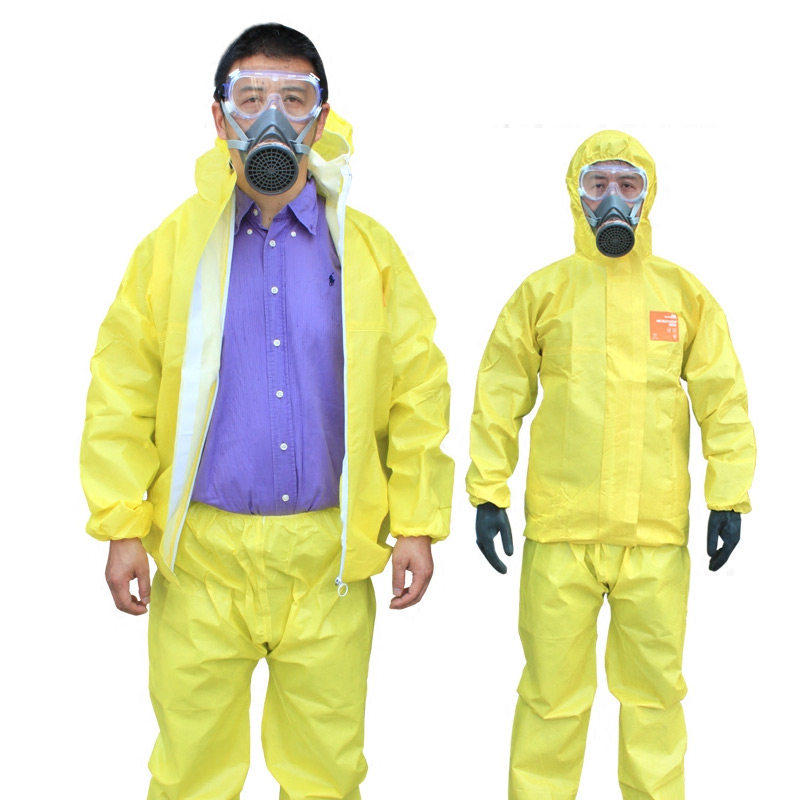安思尔MC3000分体连体防护服防浓硫酸氢氟酸危化品运输透气防化服