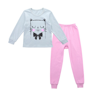 A类彩棉无骨儿童秋衣秋裤套装