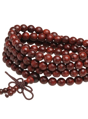 木质项链古风配饰小叶紫檀佛珠