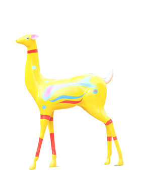 别墅户外庭院动物彩绘园林景观