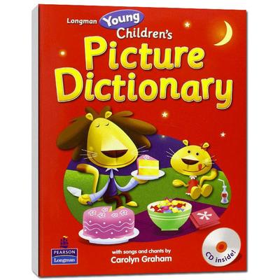 培生英文原版朗文英语彩图词典LONGMAN young Childrens Picture Dictionary3-6岁幼儿场景英语 有CD 270个重点词句 自学教学均可