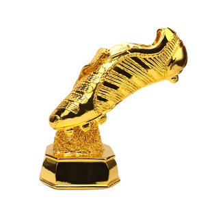 世 界杯球员定制金靴奖金球奖杯镀金足球先生射手奖金鞋比赛奖杯