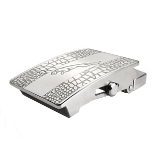 304不锈钢滚轴皮带扣头男无牙自动扣3.5平滑扣腰带扣头防过敏钢扣