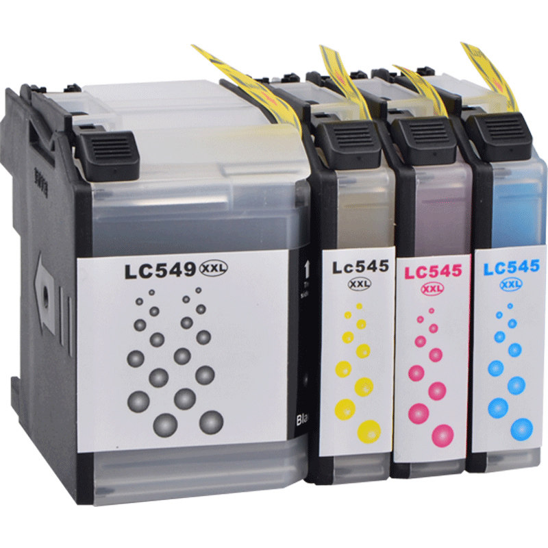 彩格适用兄弟LC545墨盒MFCJ200 DCP-J100 LC549XL LC545XL J105 LC549XL-BK黑色DCPJ100 MFCJ200打印机墨盒