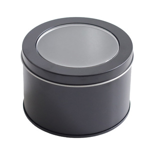 美沐儿 ins网红天地盖开窗金属马口罐 无火香薰扩香水晶石容器杯