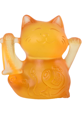 高档琉璃制品转运纳福礼物招财猫