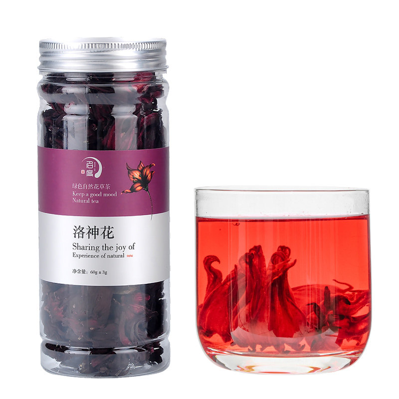 罐装洛神花茶玫瑰茄干花陈皮茶泡水落神花果茶包果脯新鲜正品