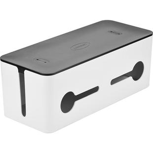 绿联排插座收纳盒电源插座接插线板wifi路由器电线缆整理箱家用电视柜机顶盒充电线桌面集线盒