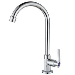 精单冷高弯可旋转厨房单冷水龙头水槽洗菜盆洗碗池专用包邮