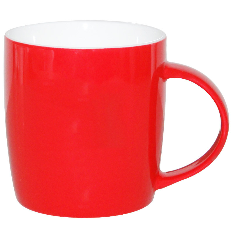 红色茶杯简约杯logo定做瓷杯批发礼品杯子订做马克杯广告定制印字