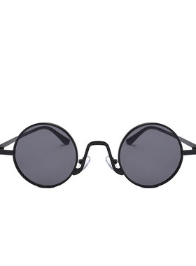 墨镜金属原宿复古风凹造型太子镜