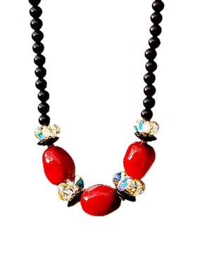 玛瑙饰品水晶波西米亚风锁骨链