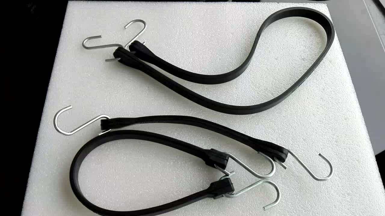 Heavy Duty Rubber Tarp Tie Down Strap With S Hooks Buy Rubber Tarp