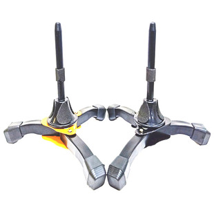 单簧管黑管支架 长笛双簧管三角架子乐器配件 加粗折叠萨克斯座架