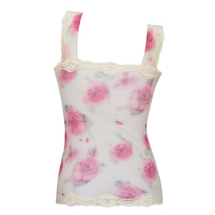 爱比娜网纱薄款无钢圈文胸背心一体式内衣睡眠运动女胸罩TMA79-1