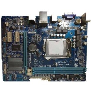 包邮技嘉二手台式机G31G41H61B75H81B85 AM2AM3FM1FM2CPU主板