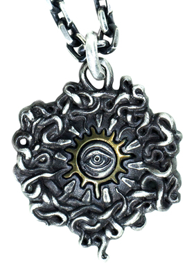 原创手工银饰荷鲁斯之眼吊坠