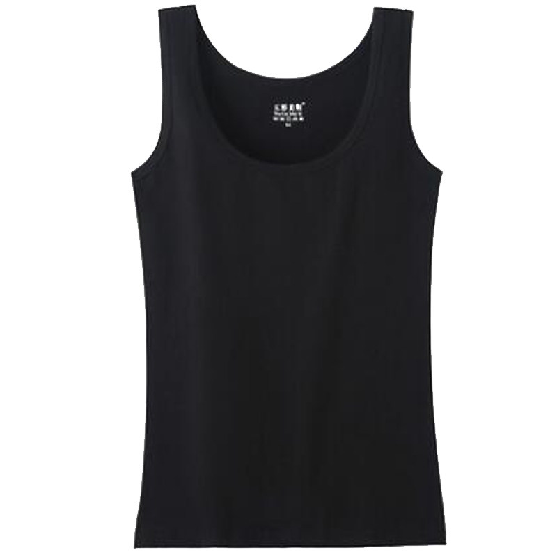 盈可人夏季新款大码女装胖MM百搭修身性感露背U领打底低胸背心
