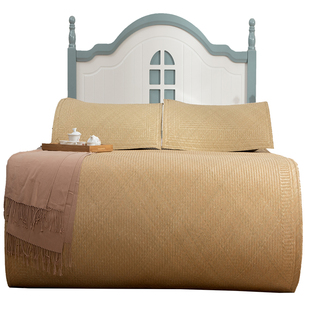 三竹特级水竹凉席手工编织老篾席1.5/1.8米单/双人床高档宝宝竹席