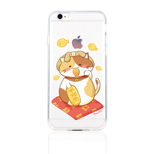 卡通狗新SE原创柴犬适用于iphoneX/8plus苹果7手机壳招财猫6s保护