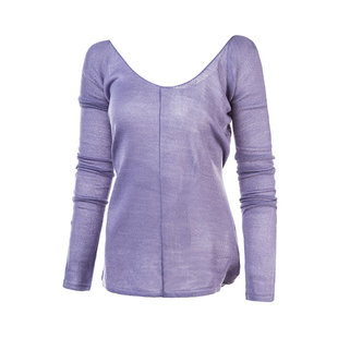 Sansha三沙芭蕾舞蹈服装成人保暖针织上衣双V长袖练功毛衣女KVT9