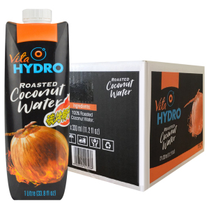 海卓HYDRO越南进口100%碳烤椰子水1000ml*12瓶整箱包装果汁饮料1L