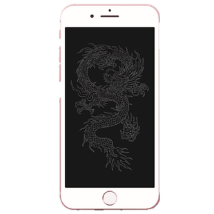 适用iphone14pro磨砂钢化膜卡通7/8P息影全屏xr苹果11手机彩膜13