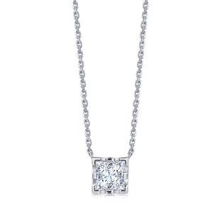 EMPHASIS艾斐诗「密」系列18K金钻石项链女 大号款项链90919N