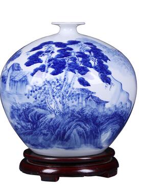 景德镇陶瓷器方春辉青花瓷花瓶