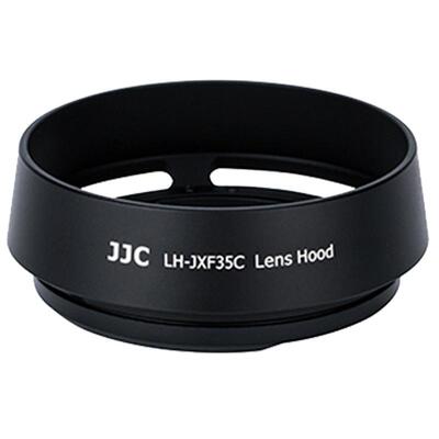 JJC适用于富士XF 23mm F2遮光罩XF 35mm f/2 R WR龙镜头XC 35mm F2遮光罩XT4 XH2 XS10 XT30 XT5相机配件金属