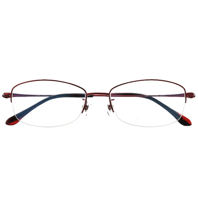 菲尔渡边超轻钛架半框女士眼镜架