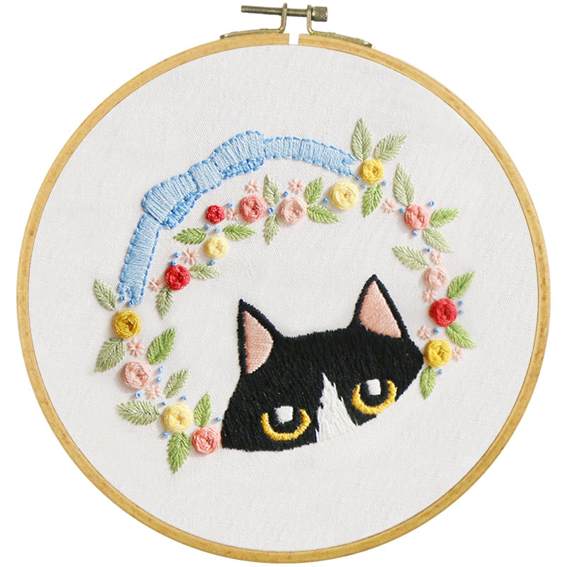刺绣diy材料包装饰挂画