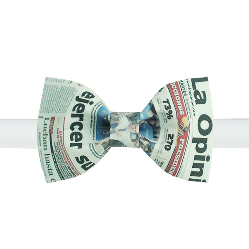 非设计布生活  时尚领结 蝴蝶结 新郎礼服正装领结 煲呔 报纸