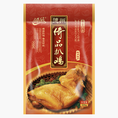 德州倚品正宗山东特产500g扒鸡