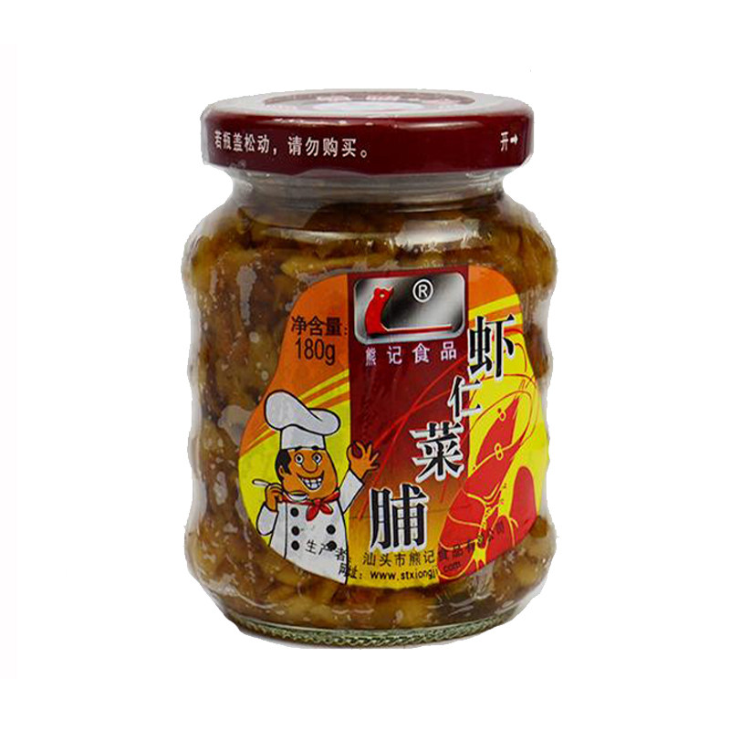 潮汕特产熊记肉丁早餐虾仁菜脯
