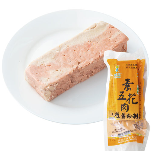 冷冻【148元任选10件】齐善素食_素五花肉200g佛家纯素炒菜红烧