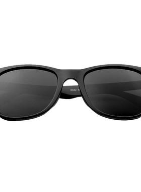 韩国TR90方框舒适复古偏光墨镜