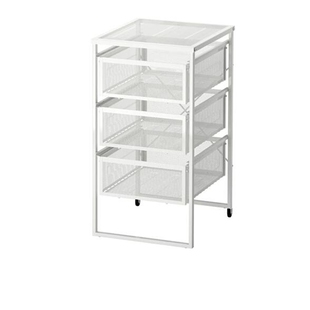 IKEA宜家正品列纳特抽屉柜家庭杂物置物架带轮办公文件整理收纳架