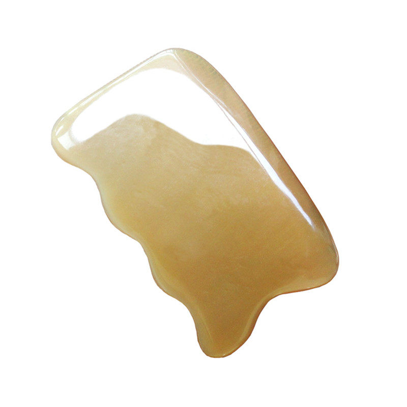 天然白水牛角波浪形胸部家用刮痧板套装乳腺按摩点穴颈部全身通用