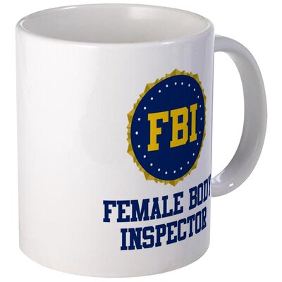 2018 FBI Female Body Inspector趣味幽默咖啡杯包邮马克杯茶杯
