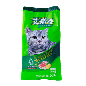 艾嘉猫粮海洋鱼味猫粮专业500g