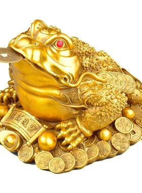 铜金蟾大号三脚店铺开业办公摆件