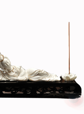 贵妃醉酒仕女人物德化白瓷