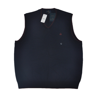 2022现货Brooksbrothers秋冬新款男士美利奴羊毛背心坎肩坎袖毛衣