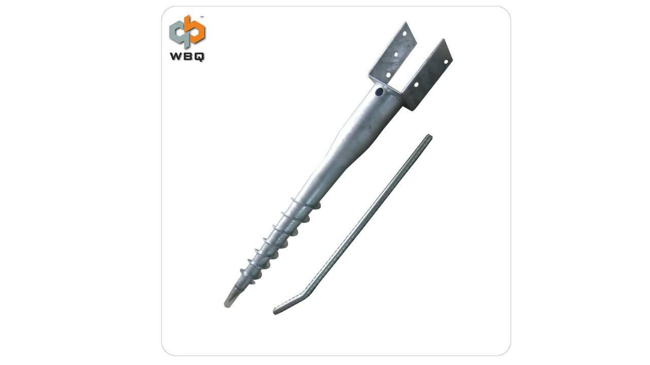 Ground Screw Pole Anchor Helical Screw Piles,Hot Dip Galvanized Ground