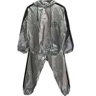 雨衣雨裤套装暴雨跑步运动女户外套装晨跑发汗服男薄款带帽出汗服