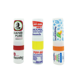 泰国原装peppermint field花香鼻通薄荷精油八仙筒鼻通学生提神棒